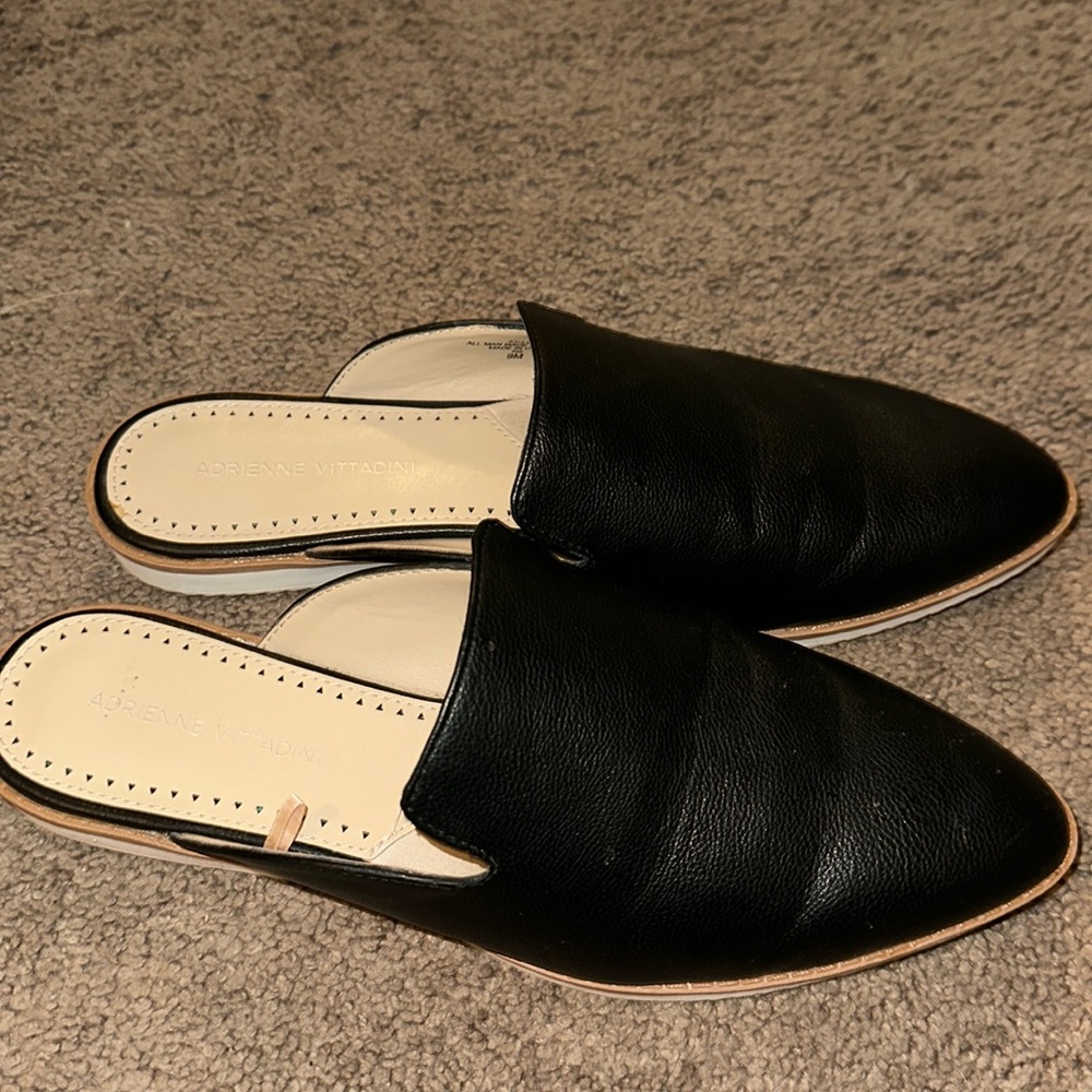 Adrienne Vittadini Black Mules